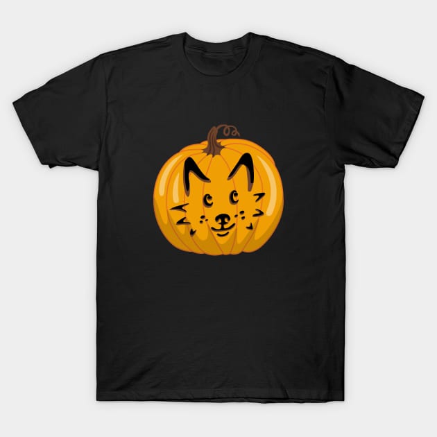 Dog-O-Lantern V T-Shirt by illucalliart